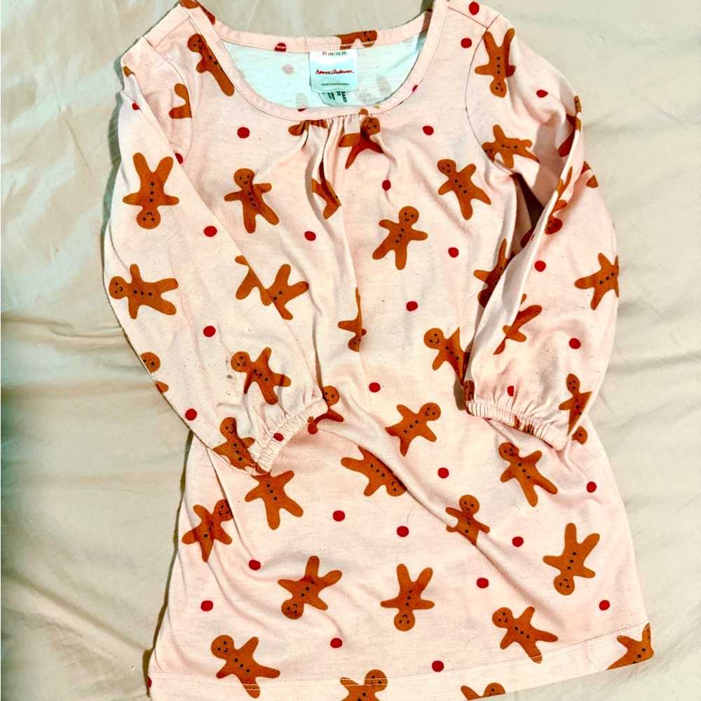 Hanna Andersson Pink Gingerbread Nightgown